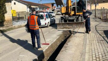 Vazhdojnë punimet nga fshati Zojzë në drejtim të fshatit Medvec të Komunës së Prizrenit.